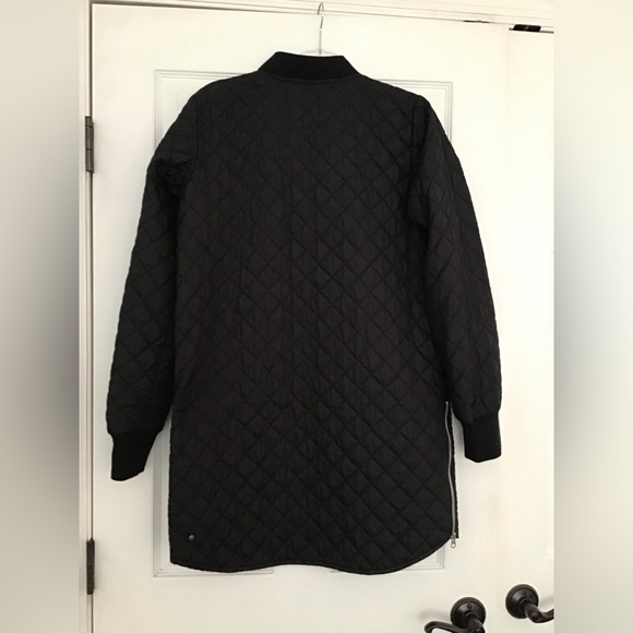 ZELLA Longline Quilted Bomber Jacket | Size M - Picture 7 of 10